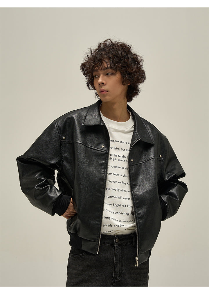 JEEZ WEAR FAUX LEATHER JACKET
