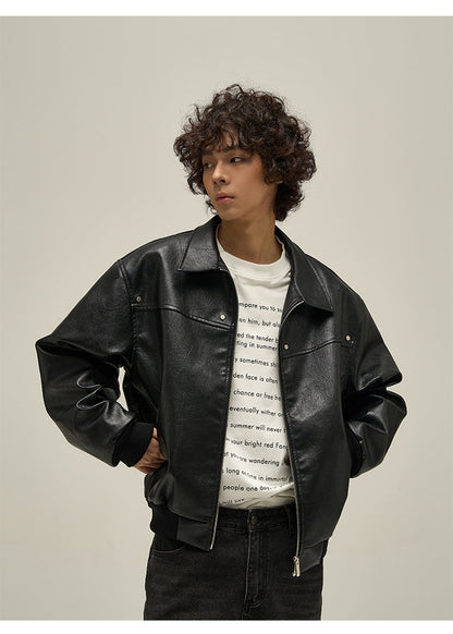 JEEZ WEAR FAUX LEATHER JACKET