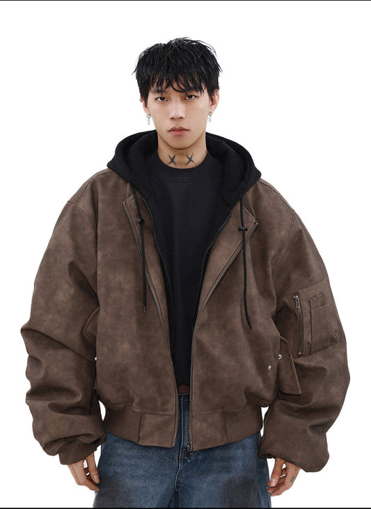 JEEZ WEAR VINTAGE FADED BOMBER JACKET